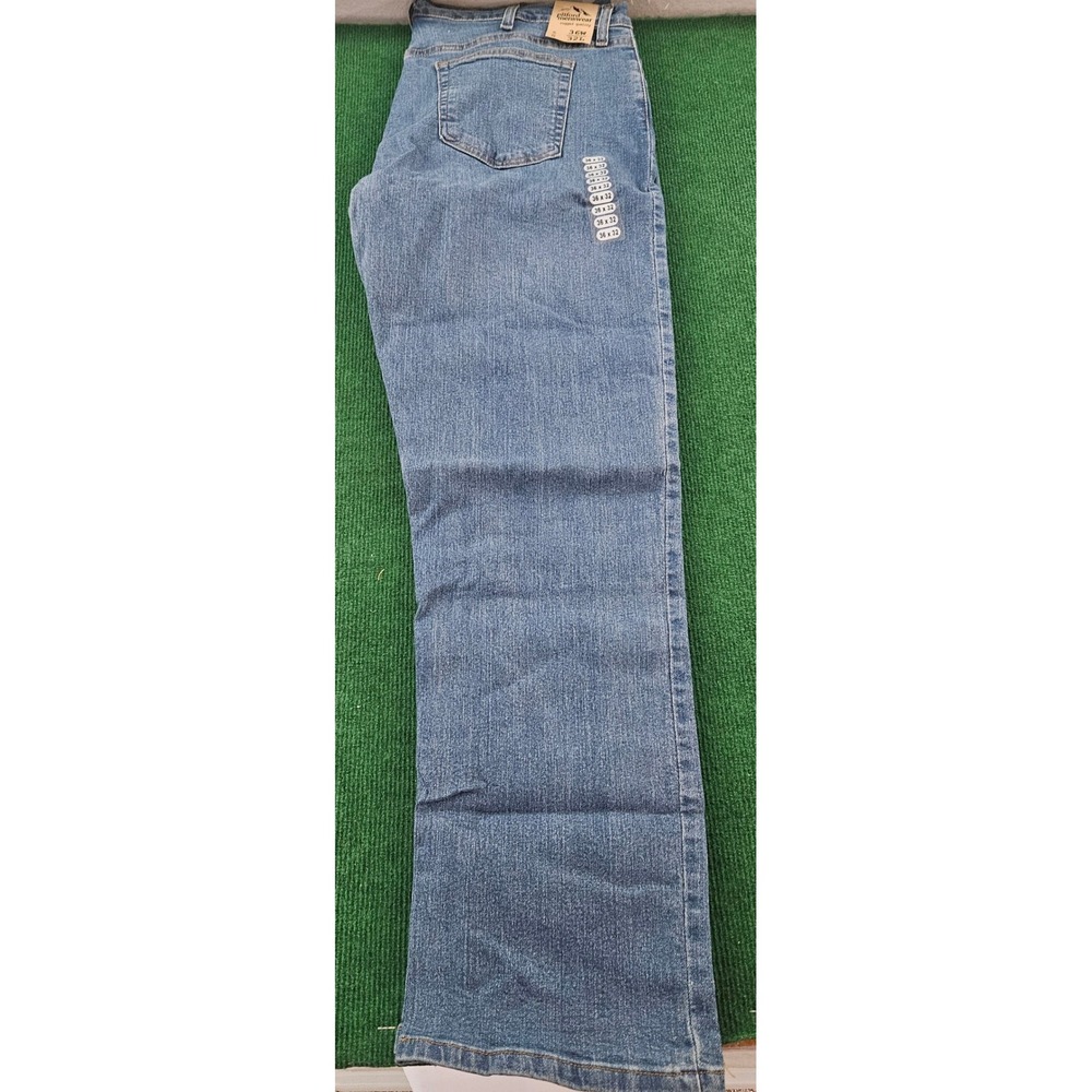 George Mens Relaxed Fit‎ Medium Wash Denim Jeans 36x32